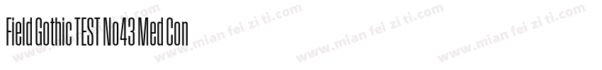 Field Gothic TEST No43 Med Cond字体转换